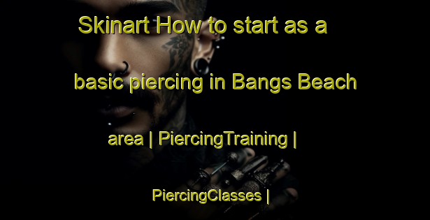 Skinart How to start as a basic piercing in Bangs Beach area | PiercingTraining | PiercingClasses | SkinartTraining-United States